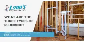 What are the three types of plumbing