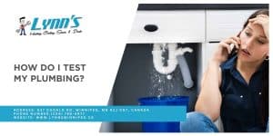 How do I test my plumbing