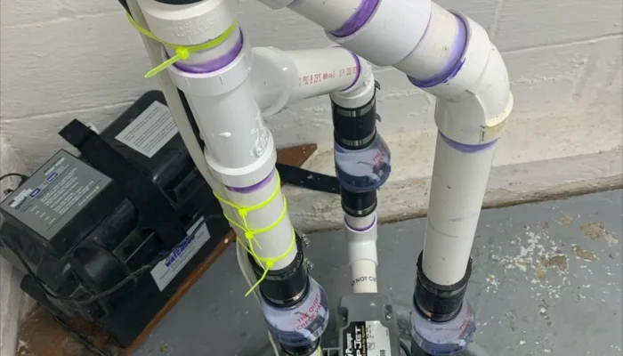 sump pump installation